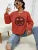 Leopard Print Smile Face Love Printed Sweatshirt Womens Autumn Soft Hoody Fleece Warm Hoodies Street All-Match Female Pullover