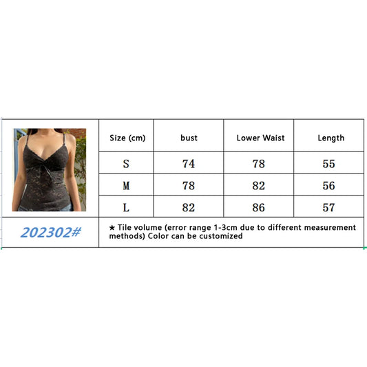 Fairycore y2k Lace Cami 2000s Aestheic Women Black V Neck Spaghetti Strap Sleeveless Vest Kawaii Clothes Streetwear