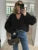Autumn Knit Sweater Pullover Loose Female Casual Patchwork Scoop Neck Striped Long Sleeve Knitwear Women Y2k Top Pullover