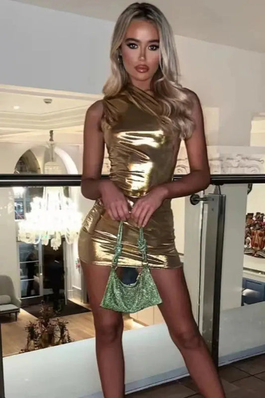 Silver Mini Dress