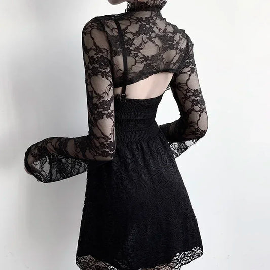 Vintage Lace Mesh Top