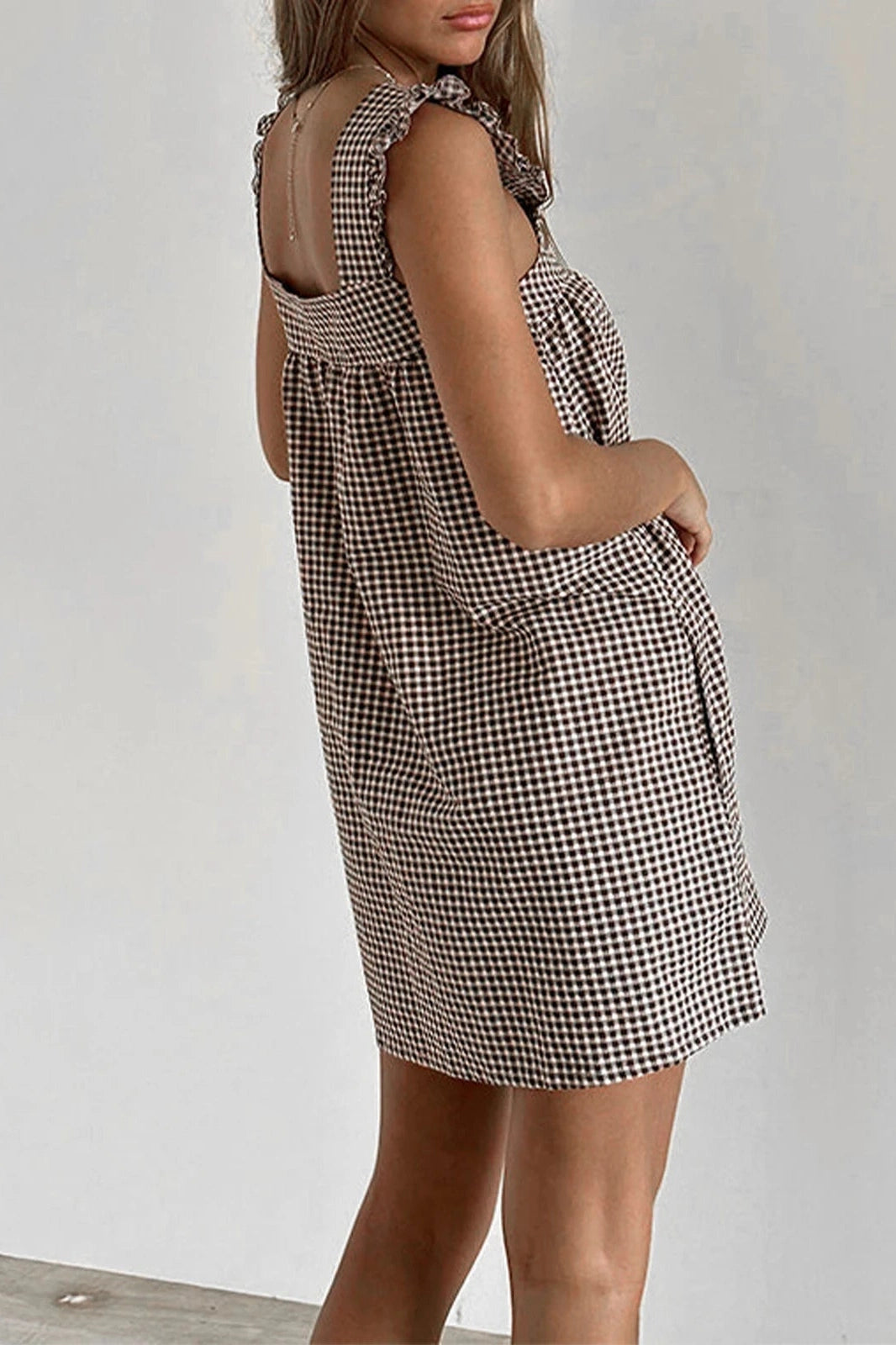 Stripe Sleeveless A-Line Mini Dress