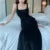 Woman Spring Summer Style Bodycon Dress Female Sexy Spaghetti Strap Pleated Dress Vestidos