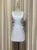 Elegant U-neck Studded Diamond Bow Strap Dress Hotsweet Tweed Sleeveless Short Dresses Women 2025 New Spring Summer 23A8276