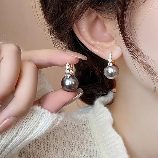 South Fashion New Light Luxury Simple Classic Pearl Women Birthday Party Gift Stud Earring