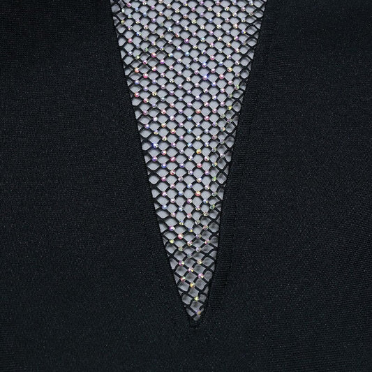 Layla Rhinestones Bandage Dress with Long Sleeves