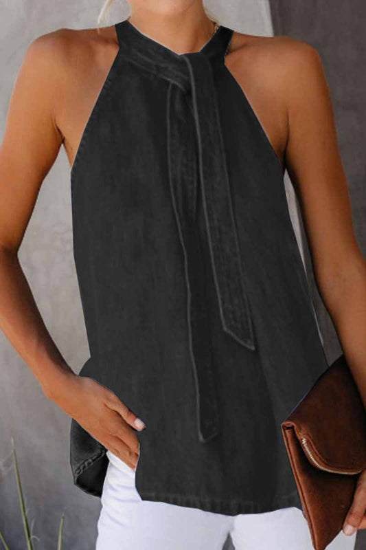 Loose Round Neck Vest Top