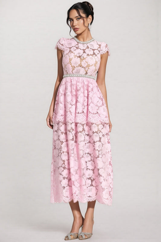 Reign Pink Lace Madi Dress