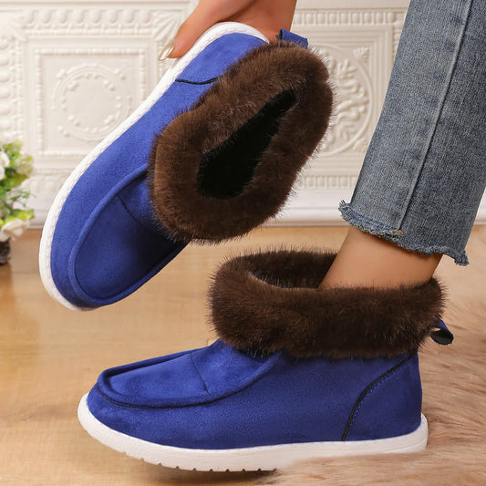 Women Boots Winter New Thickening Plush Warm Snow Boots Women Plus Size Comfortable Soft Cotton Shoes for Women Botas De Mujer