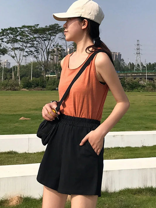 Women 2025 Summer Fashion NEW Casual Clothes Solid color egan Hip hop punk Pocket dropshipping harajuku Vintage Short