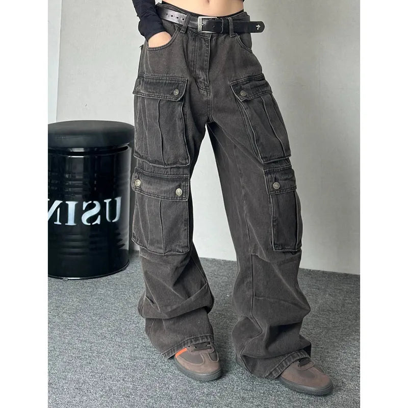 Women's Baggy Cargo Jeans Pants