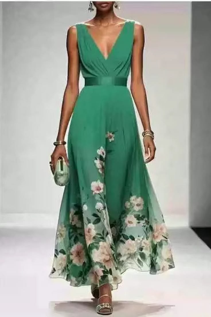 Oakley Chiffon Maxi Dress