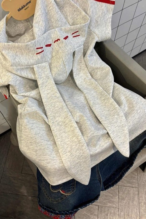 Cute Geeky Hooded Fitted T-shirt