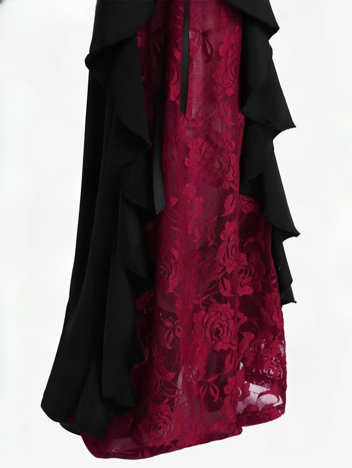Lace Panel Flare Pants