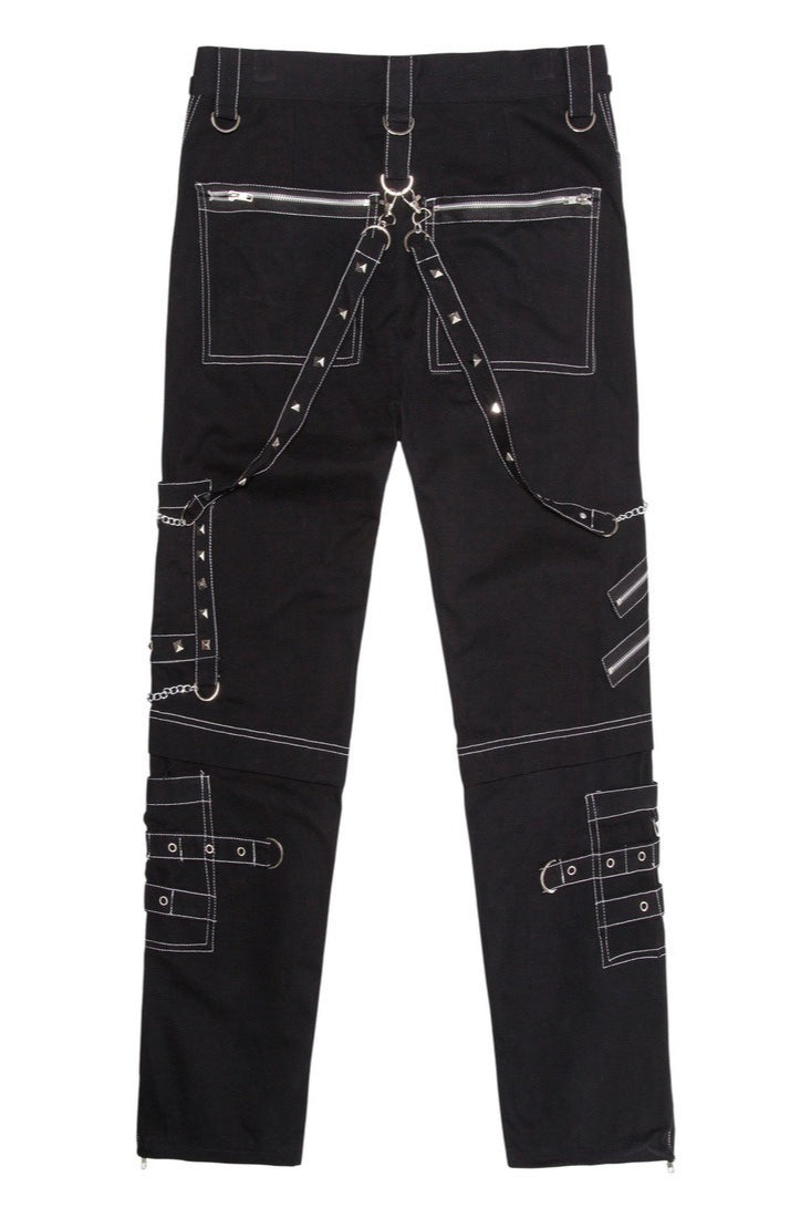Gothic Punk Eyelet Harness Men's Cargo Pants