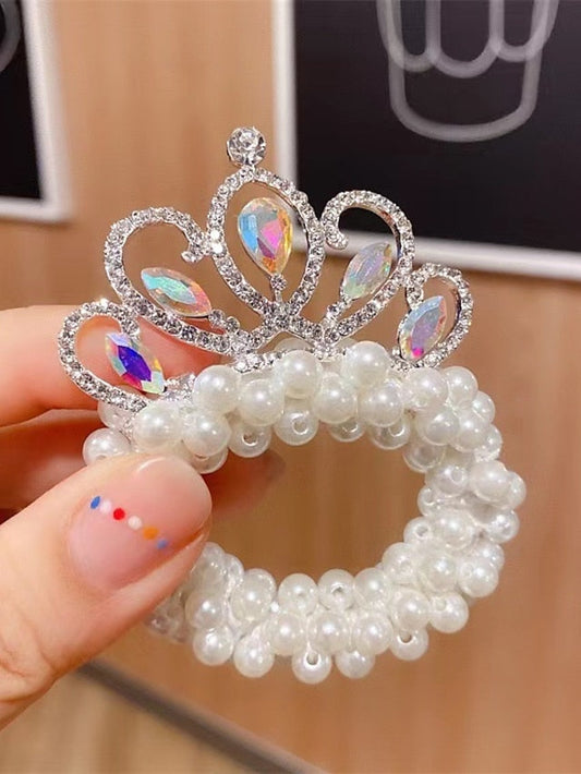 1pc Kid's Girls' Hair Ties Hair Tie For Street Daily Birthday Festival Head Handmade Imitation Pearl 1 2 3 for Women