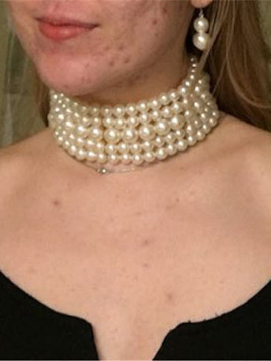 necklace Chic & Modern Party Pure Color Necklaces / Black / Red / Fall / Winter / Spring for Women