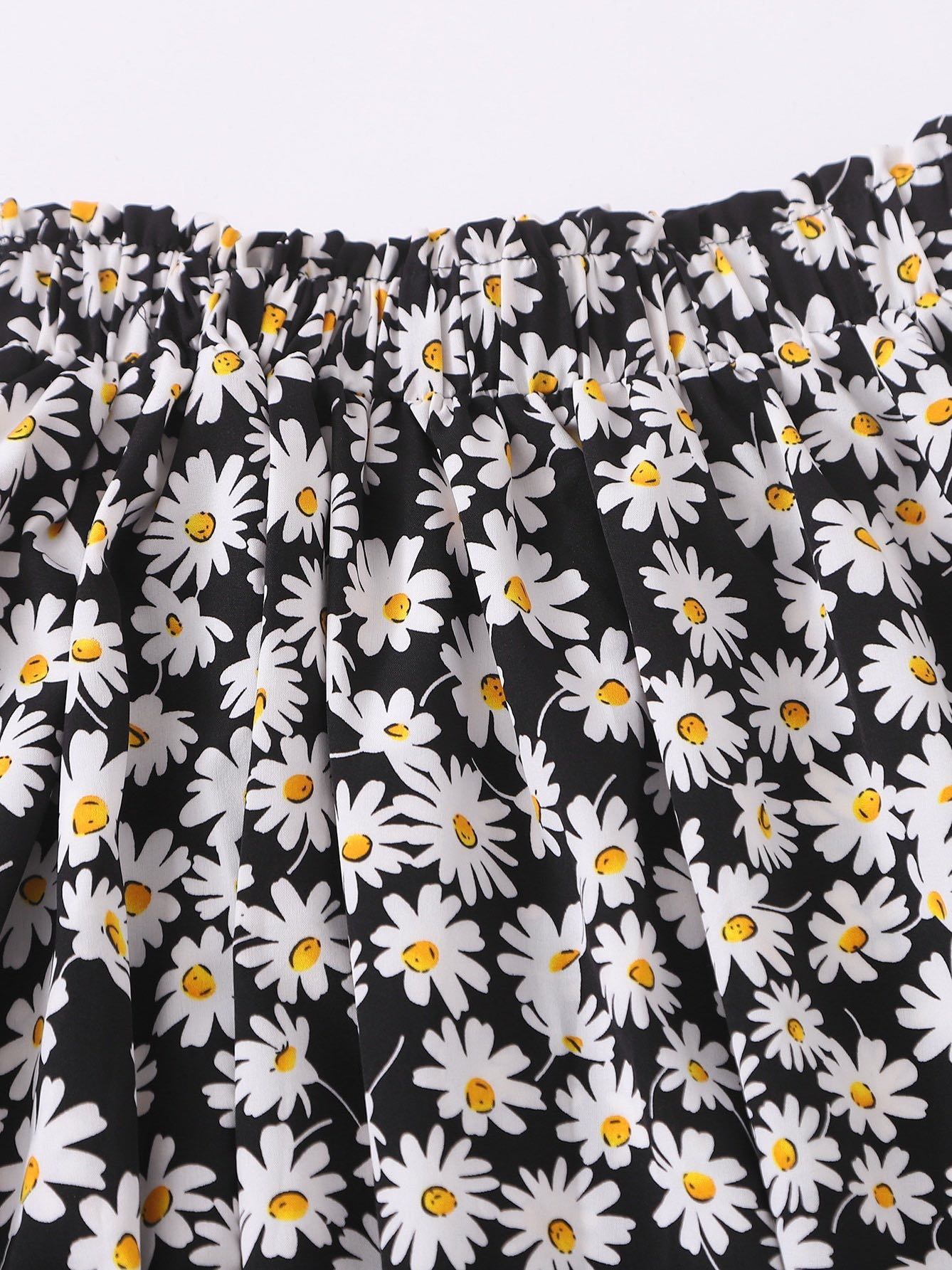 Allover Daisy Print Skirt for Women