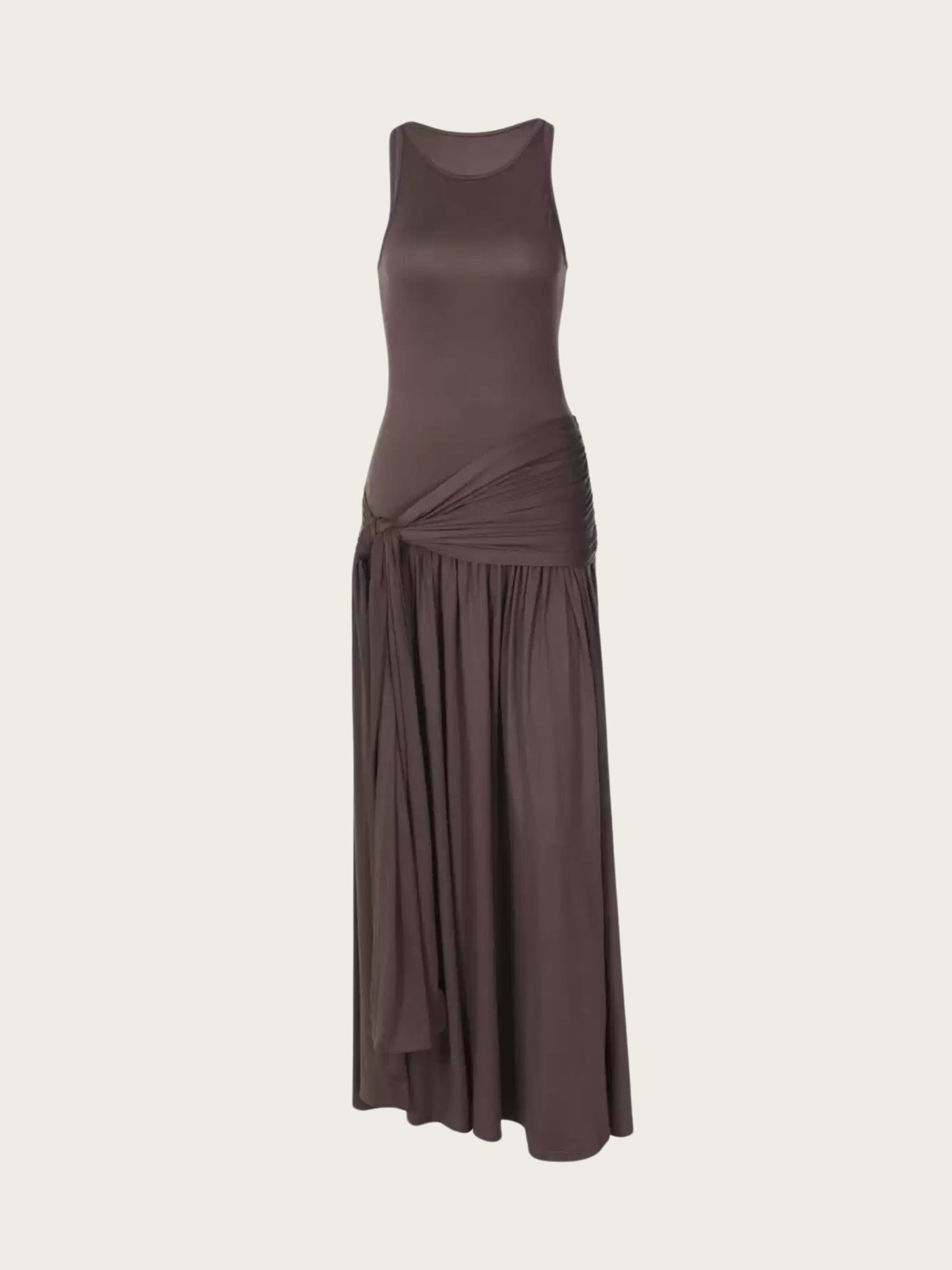 Aarna Pleated Splicing Maxi Dress