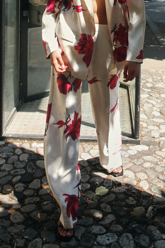 Conjunto de blazer floral estampado Nelly