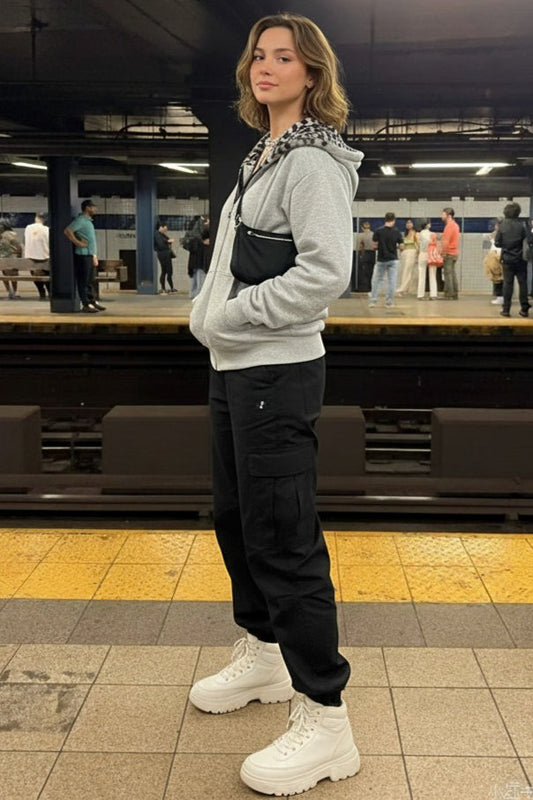 Unisex Leopard Street Hoodie