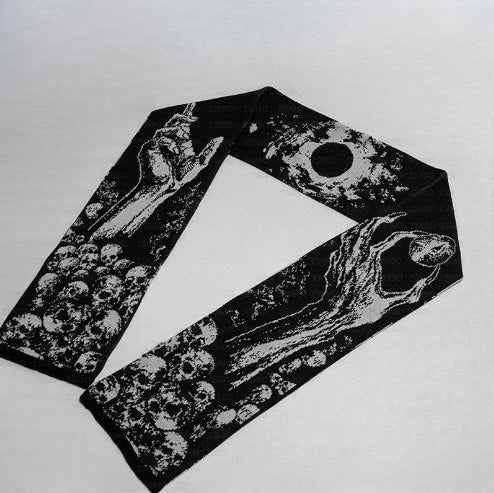 Gothic Punk Warm Knitted Scarf