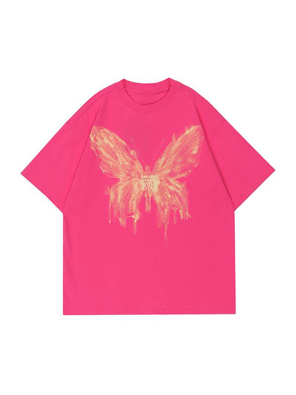 Street Butterfly Oversized Short Sleeve Tee