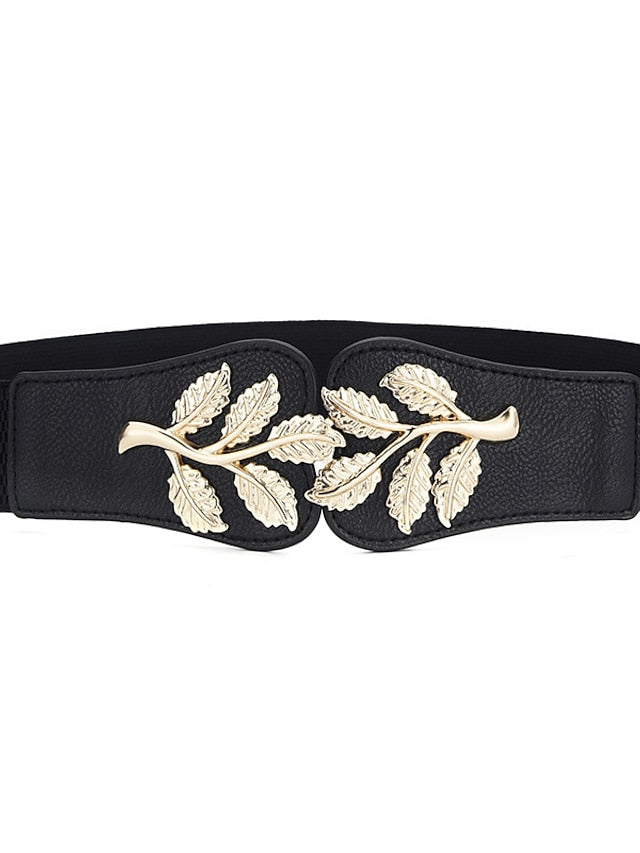 Wide Belt Corset Belt Canvas Metal Bucke Geometric Cord Wowen Formal Daily Holiday White Black Red Navy Blue for Women