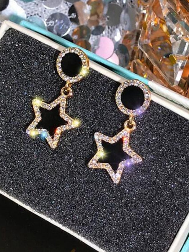 1 Pair Stud Earrings For AAA Cubic Zirconia Daily Date Alloy Fashion for Women