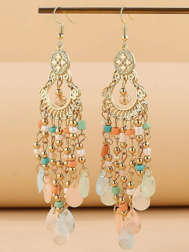 1 Pair Drop Earrings For Birthday Gift Prom Alloy Drop Fashion for Women