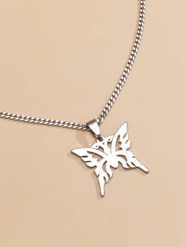 Butterfly Charm Necklace for Women