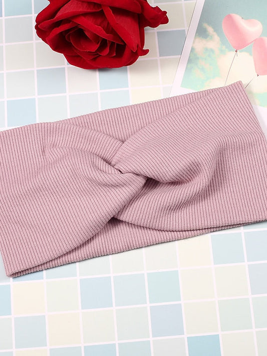 1PC Headbands Bandana Hair Scarf For Outdoor Work Fabric Black White Pink for Women