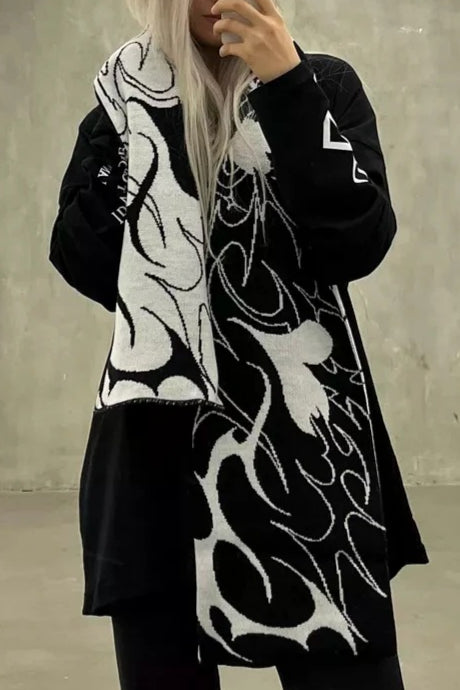 Y2K Gothic Harajuku Warm Knit Scarf