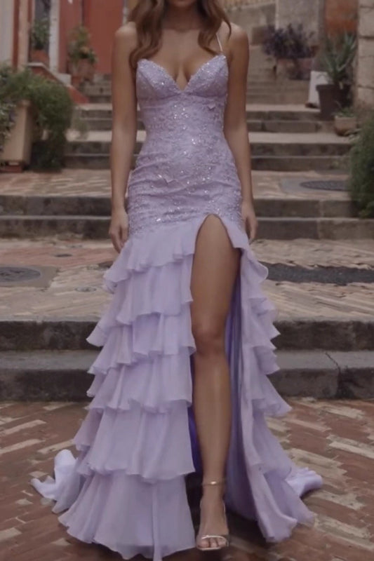 Sexy Slit Bodycon Maxi Prom Dress