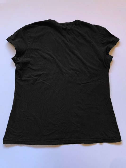 Vintage Brown Butterfly Print Short Sleeve Tee