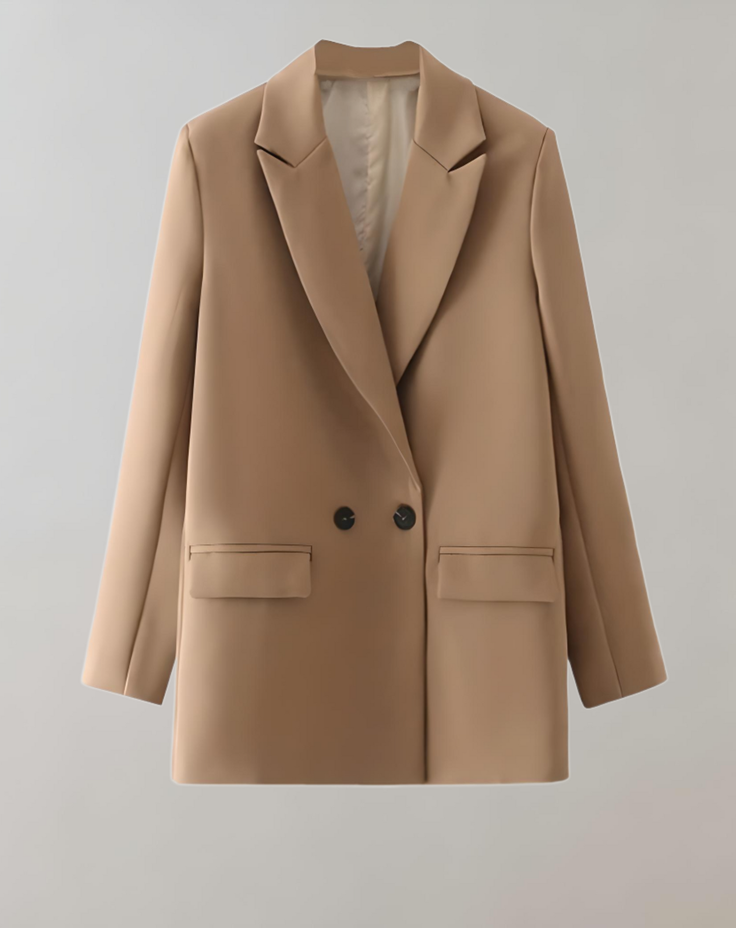 Women's Loose Fit Blazer with Buttons and Lapel | Great for Casual Days