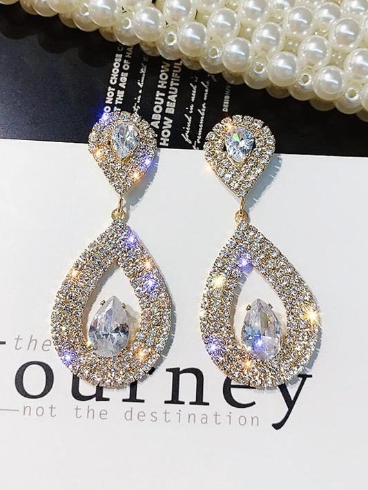1 Pair Earrings For Daily Date Beach Alloy Classic Fashion for Women