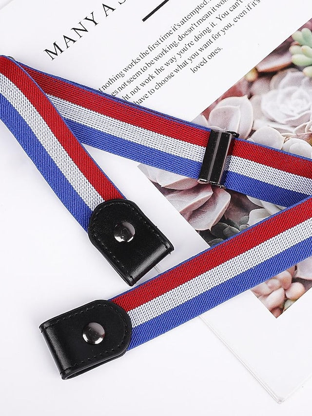 lazy belt unisex all-match elastic jeans seamless invisible belt for Women