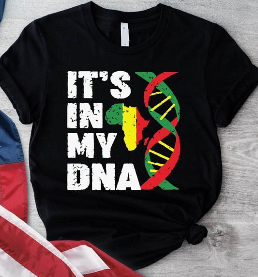 Camiseta informal de manga corta con estampado de letras Juneteenth para mujer