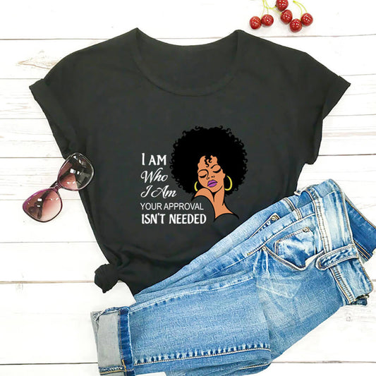 Camiseta informal de verano para mujer, con cuello redondo, estampado gráfico, manga corta y color