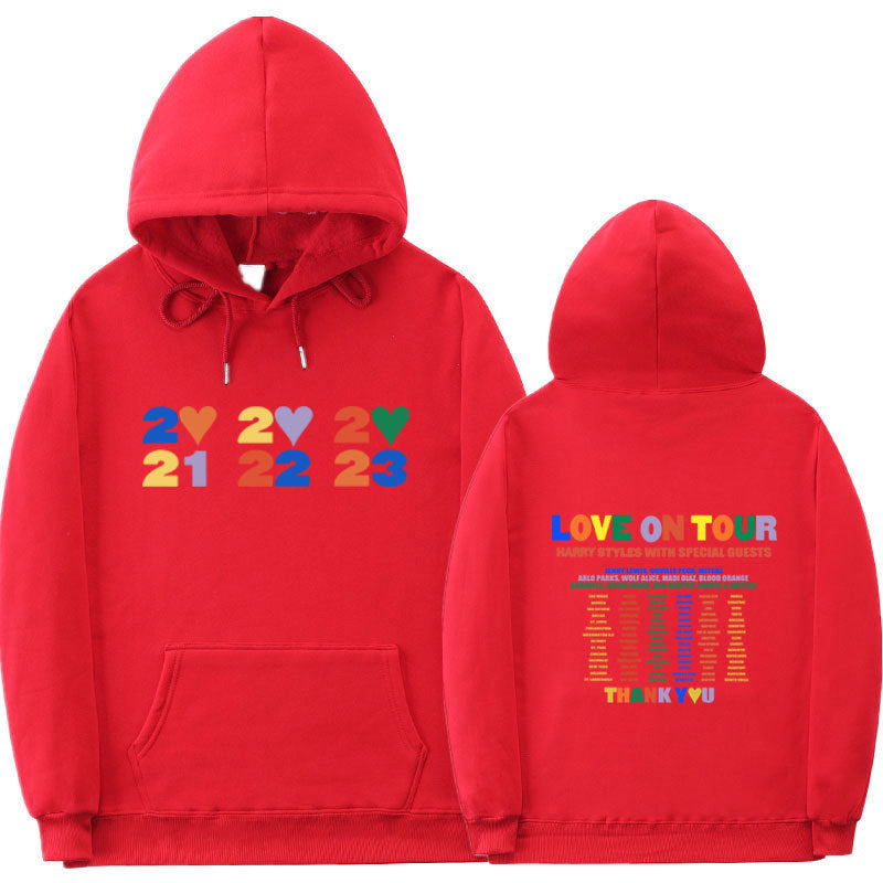 Sudadera con capucha informal con estampado de letras para hombre y mujer