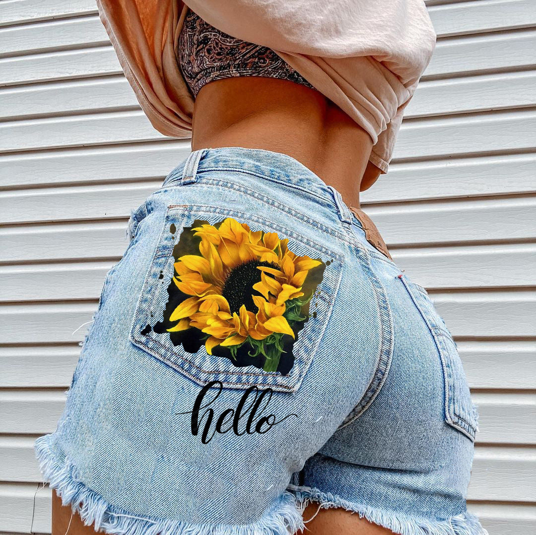 Women Summer Loose Edgy Vintage Casual High Waist Denim Shorts