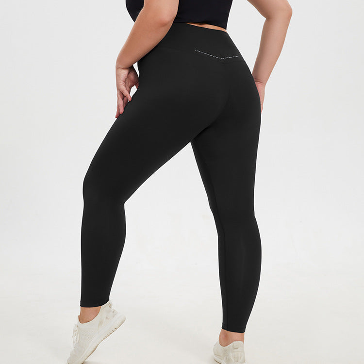 Women Fashion Casual Plus Size High Waist Tight Hip Yoga Pants