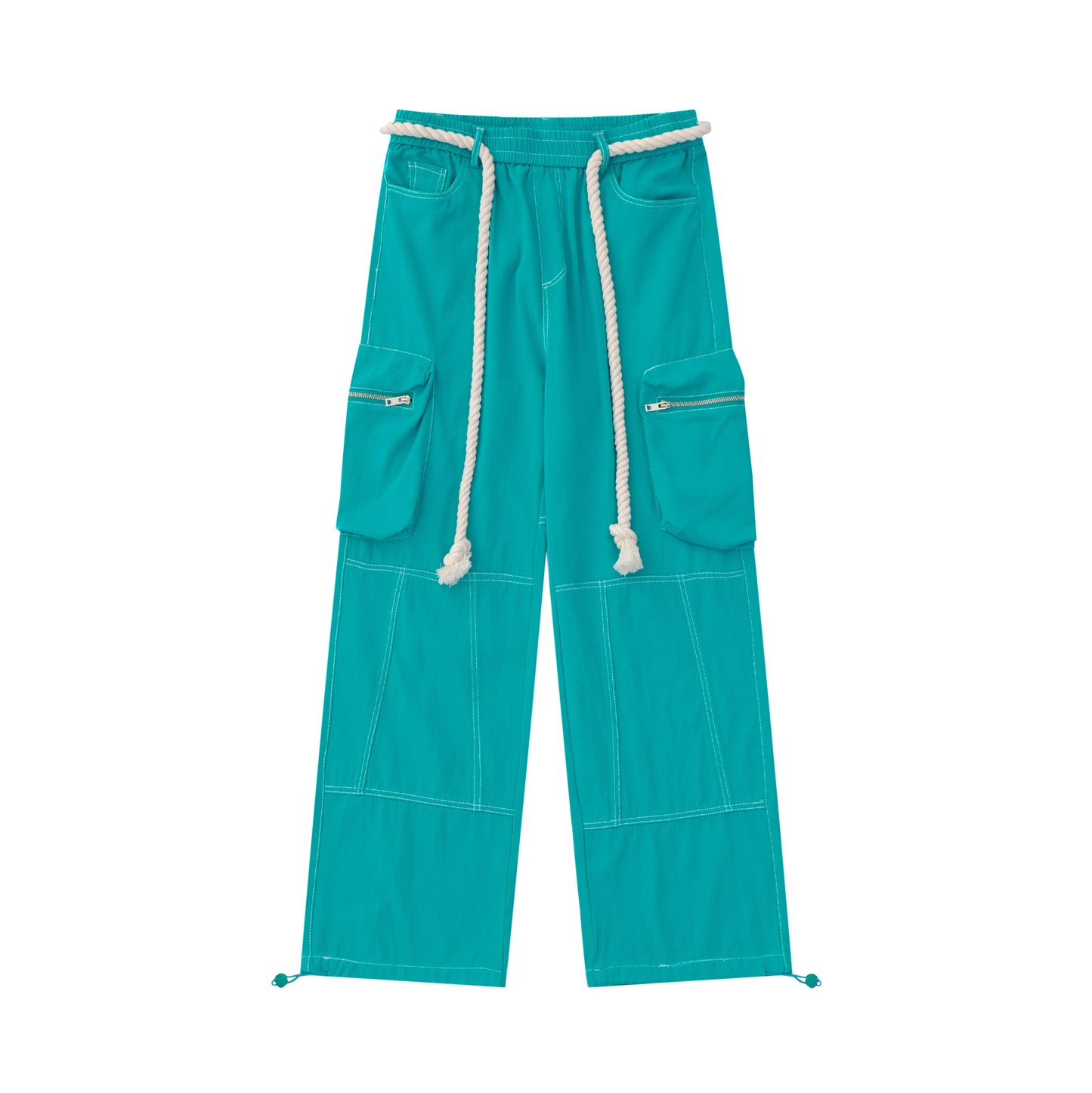 Pantalones cargo casuales de calle con bolsillos para mujer