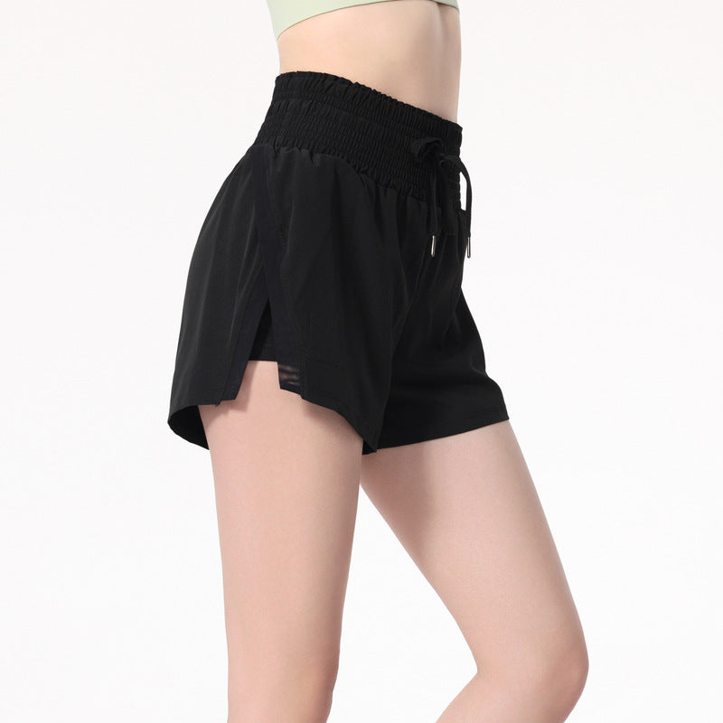 Pantalones cortos deportivos casuales de color sólido para mujer
