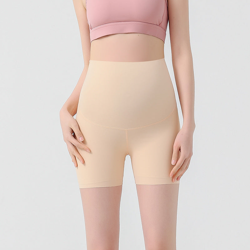 Summer Pregnant Women'S Casual High Waist Belly-Supporting Bottoming Shorts