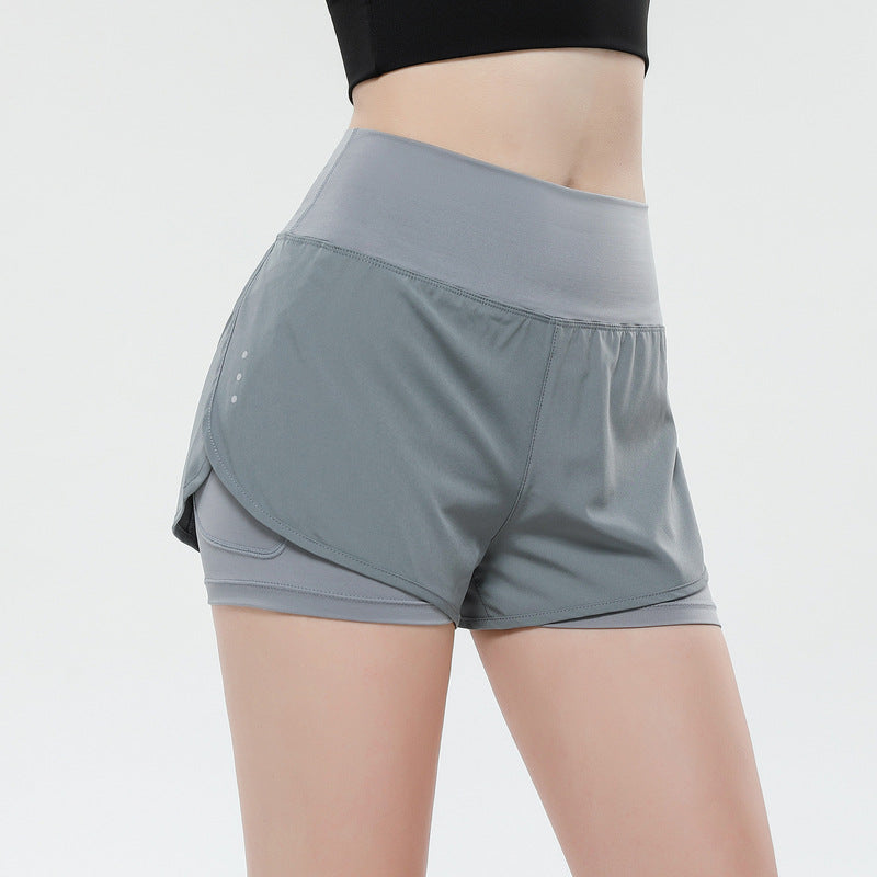 Women'S Casual Yoga High Waist Sports Shorts