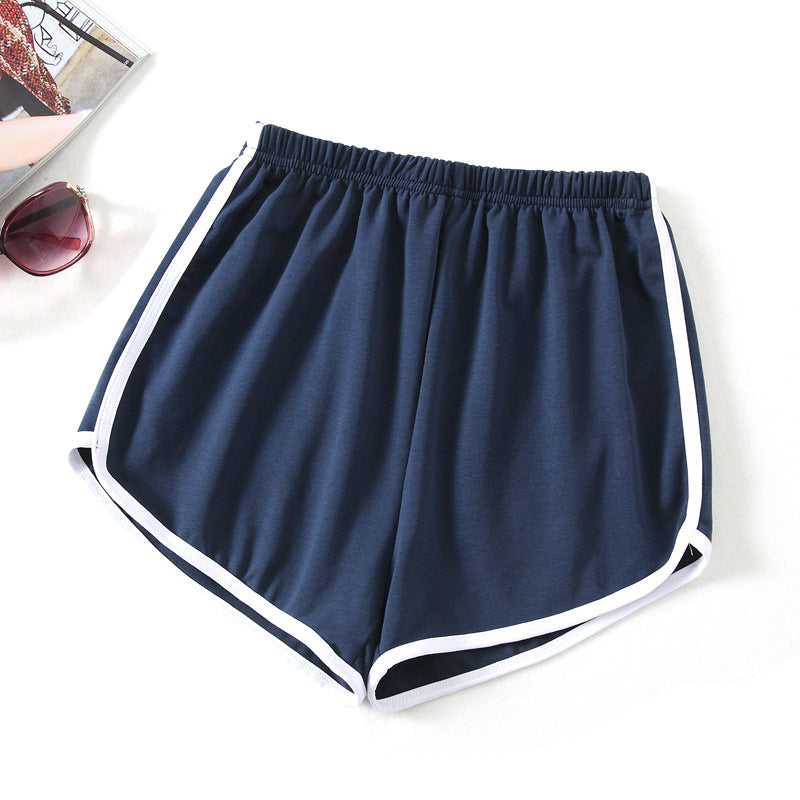 Women Edgy Casual Color Blocking Sports Shorts