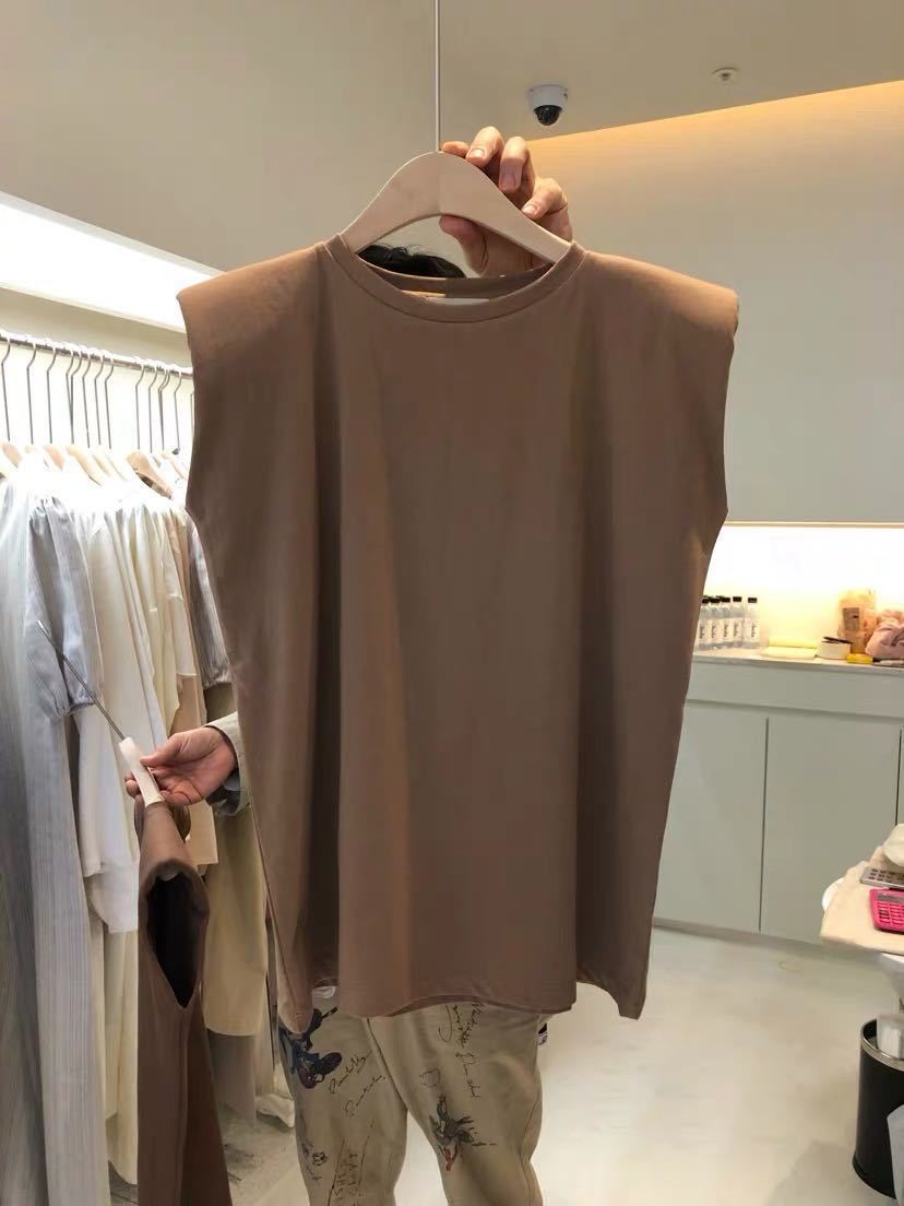 Women Casual Loose Solid Color Sleeveless Tank Top
