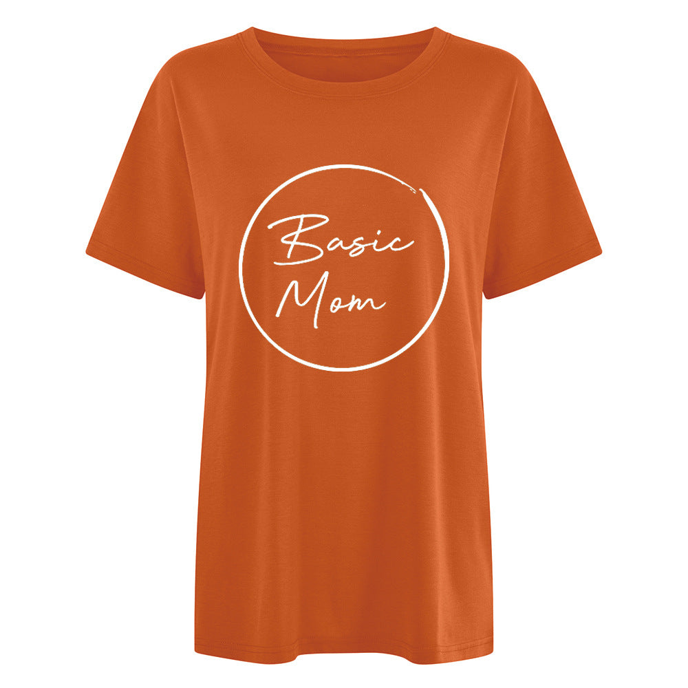 Camiseta estampada informal para el Día de la Madre para mujer